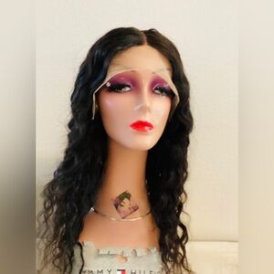💋⭐️🔥Wet and curly Human Wig Lace Front for woman every day need